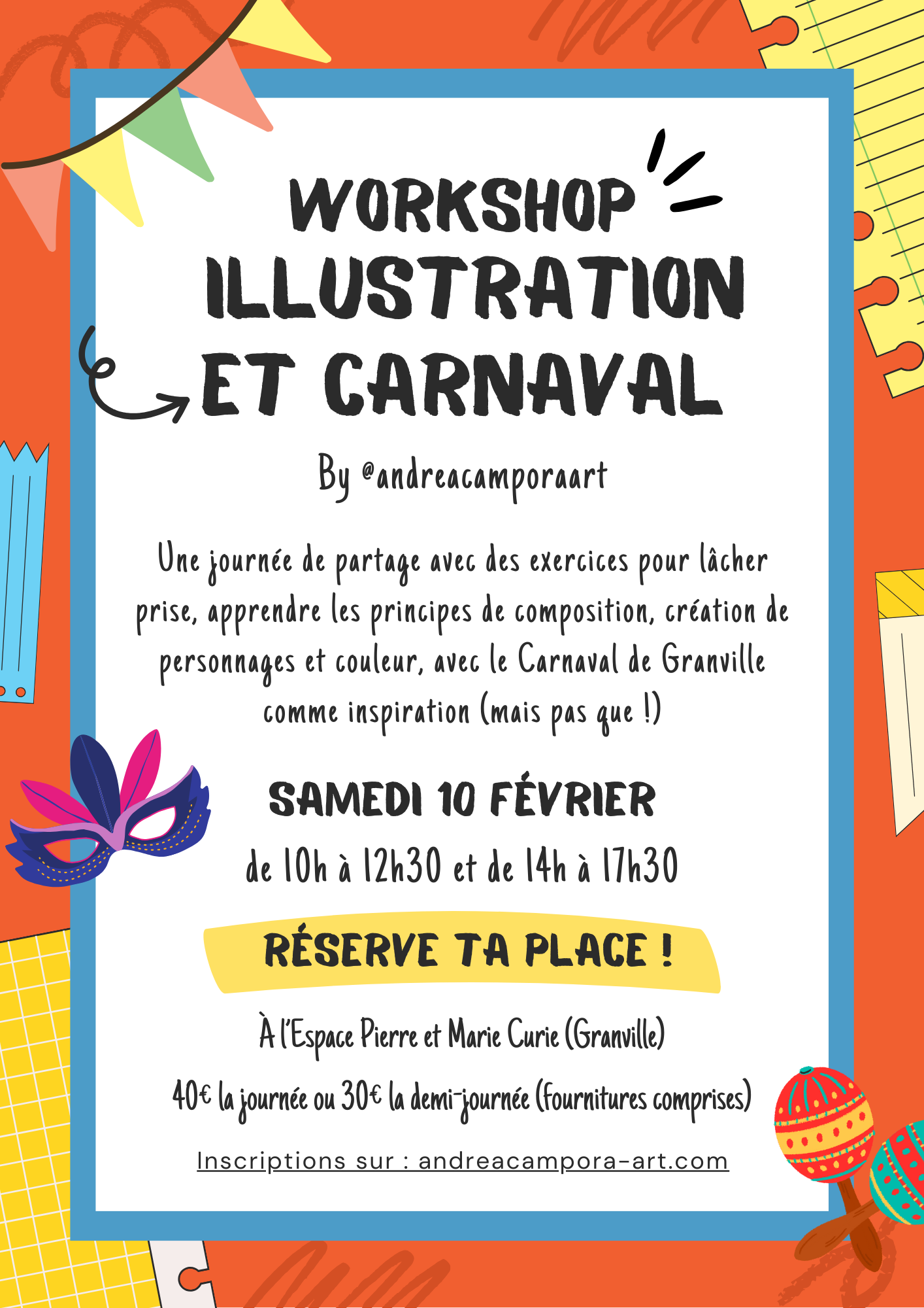 atelier illustration et carnaval